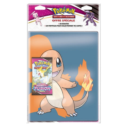 Pokémon - Pack Cahier Range-Cartes + 1 Booster - Epée et Bouclier - Poing de Fusion (EB08)