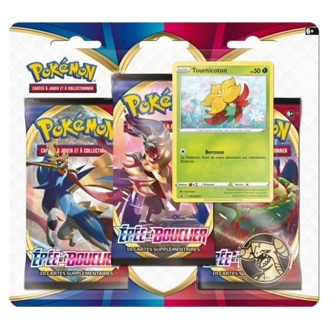 Pokémon - Epée et Bouclier - Pack 3 boosters EB01 - Tournicoton - Français