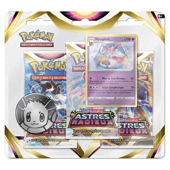 Pokémon - Astres Radieux - Pack 3 boosters EB10 - Nymphali - Français