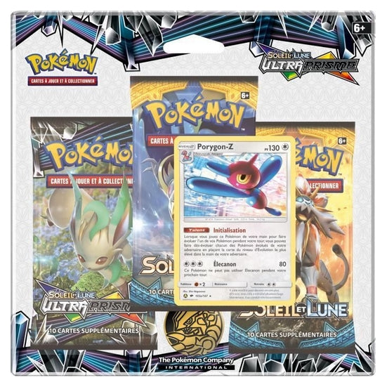 Pokémon - Soleil et Lune SL05 - Ultra Prisme - Pack 3 boosters - Porygon Z - Français